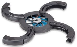 MANHATTAN Notebook Computer Cooling Pad, Ultra-Portable, Single Fan, 140072 