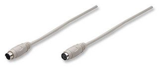 MANHATTAN, Keyboard extension cable, 3.0m PS/2, 317160, 317801, 770569, ICOC 083-CU-SN 