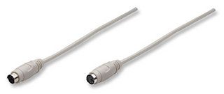 MANHATTAN, Keyboard extension cable 5 m PS/2, 302623, ICOC 09-CU-S 