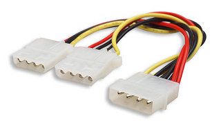 MANHATTAN Power cable 2x5.25" IDE 0.2 m, ICOC 04-NC, 770323, 301503, 104098 