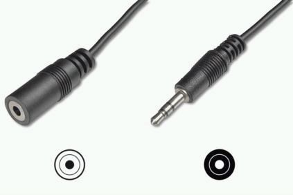 ASSMANN Audio extension cable, stereo 3.5mm, 5.00m AK-510200-050-S 