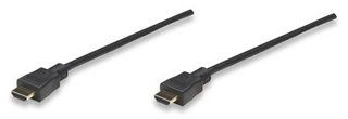 MANHATTAN HDMI Cable, 7.5 m, HDMI 1.3 Male to HDMI 1.3 Male, Shielded, Black, 308441 