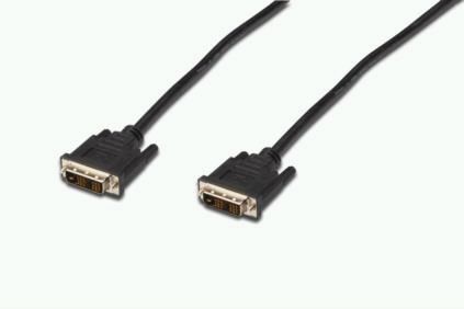 ASSMANN  DVI connection cable, DVI(18+1), M/M, 2.0m, DVI-D single link, AK-320100-020-S 