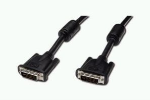ASSMANN  DVI connection cable, DVI(24+5), M/M, 2.0m, DVI-D DUAL link, AK-320102-020-S 