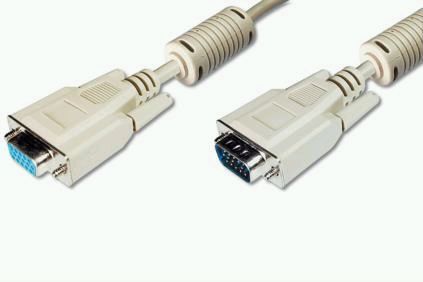 ASSMANN SVGA extension cable, 5.0m, ferrite core, double shielded, AK-310203-050-E 