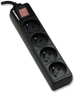 MANHATTAN, Surge Strip 4 Outlets, 125 Joules, 1.5 m (5 ft.) Cable, 161268 