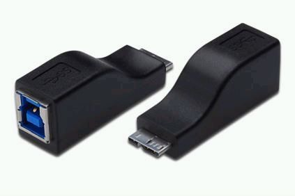 ASSMANN USB 3.0 adapter, micro B/M - B/F, AK-300517-000-S 