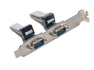 MANHATTAN DB9M SLOT with cable 0.3m, internal, 313704 
