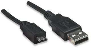 MANHATTAN, USB 2.0 cable A male to micro B male, 0.5m, 325677 