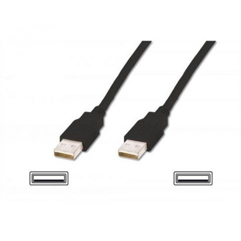 ASSMANN USB connection cable, type A, M/M, 1.8m, USB 2.0 compatible, AK-300100-018-S 