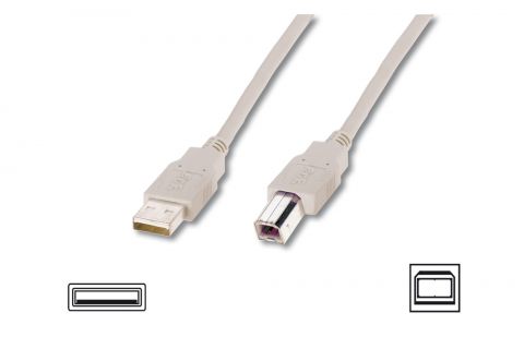 ASSMANN USB 2.0 cable A-B, M/M 3.0m, AK-300102-030-E 