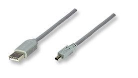 MANHATTAN USB 2.0 cable A to mini USB B 4/M "Mitsumi", 1.8m, 332804 