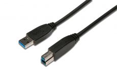 ASSMANN USB 3.0 connection cable, A/M - B/M, 1.8m, AK-112301 