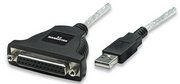 MANHATTAN USB to Parallel (DB25F) Converter, 336581 