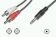 ASSMANN Audio connection cable, stereo 3.5mm - 2x RCA, 2.5m, AK-510300-025-S 