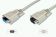 ASSMANN VGA Monitor extension cable, HD15, M/F, 10.0m, 3Coax/4C grey, AK-310201-100-E 