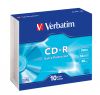 Verbatim CD-R/DL/Extra Protection/->48x/10-Pack-Slim 700 MB, 43415 