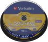 Verbatim DVD+RW 43488 4x 4.7GB 10pk cake box 