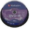 Verbatim DVD+R 43498 16x 4.7GB 10pk cake box 