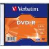Verbatim DVD-R 43547 16x 4.7GB Slim Matt Silver Single Wrap 