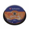Verbatim DVD-R 43523 16x 4.7GB 10pk Matt Silver cake box 