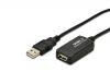 DIGITUS USB 2.0 Active Extension Cable , USB A male / A female length 5.0m, DA-70130-4 