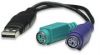MANHATTAN USB to PS/2 Converter, 1 x USB -> 2 x PS/2, 179027 blister 