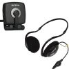 A4Tech PC camera microphone,  PK836MJ+stereophonic headset A4Tech HS-26 
