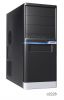 Linkworld case 3261-23U Midi ATX, black/silver, 2 x USB, audio. PSU 2 x IDE, 3 x SATA. 400W, 80mm 