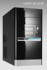Linkworld case 437-16U/A Micro ATX, black/silver, 2 x USB, audio. Without PSU 