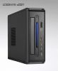 Linkworld 820-01B Mini ITX Case, Card reader,  2x USB, Audio(AC97+HD) on Front, external power adapter, black 