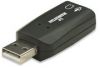 MANHATTAN Hi-Speed USB 3-D Sound Adapter (USB to AUDIO), 150859 