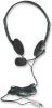 MANHATTAN Stereo Headset, Inline volume control, microphone, silver, 766623164429 