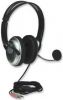 MANHATTAN Classic Stereo Headset Flexible Metal Boom Microphone, 175555 
