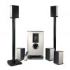 MIYAKO A-900CEV 5.1 Home cinema speaker system, Remote contror, color LCD screen (wooden sub. 120W RMS + wooden sat. 5*40W RMS), embeded amplifier, all cables included (PC and DVD), shielded 