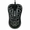 A4Tech mouse mini G-laser, 2xClick, 1000dpi, 3 buttons + 1 scrool, retractable cable, black with bubbles, USB, X6-60MiniD-1 