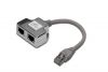 DIGITUS RJ45 Modular Distributor, 2 Port, FTP, 2xRJ45 S/1xRJ45 P,  DN-93904 