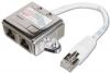 ASSMANN 5e Patch Cable Adapter, shielded, 2x RJ45 Female to 1x RJ45 Male Cable length 0.19m, AT-AG CX2CAT 