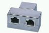 ASSMANN CAT 5e Modular Coupler, shielded, 2x RJ45 to 1x RJ45 Threefold Coupler, AT-AG 2x8/8 