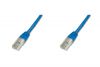 DIGITUS  UTP LAN cable, patch, 0.25m, Blue, 2xRJ45, DK-1511-0025/B 