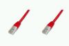 DIGITUS  UTP LAN cable, patch, 0.25m, Red, 2xRJ45, DK-1511-0025/R 