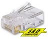 INTELLINET RJ45 Plug for solid cable, 191046, 191045 