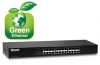MICRONET SP624RV7, 24-Port 10/100 Mbps Fast Ethernet Switch, 19" Rack-Mount, Auto-Uplink, 110/220V Universal Internal Power Supply 