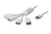 DIGITUS USB 2.0 Cable Hub, 4-Port, 4x USB A/F, 1x USB A male, self powered, DA-70216, 4016032284062 