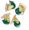 INTELLINET Caster Wheels for Free Standing Cabinet, 4 each, 2 w/Brake, 2 without, 680404 