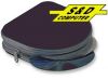 MANHATTAN Elastic CD case for 24 CD/DVD, with zipper, black, 429948 