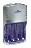 MANHATTAN Fast Battery Charger, AA+AAA, Two-Hour Cycle, Holds Up to Four Batteries, komplekte 4 x 2300mAh akumuliatoriai, 419086 