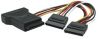 MANHATTAN SATA Power Splitter, 15-Pin SATA Power to Triple 15-Pin SATA Power, 308960 