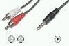 ASSMANN Audio connection cable, stereo 3.5mm - 2x RCA, 2.5m, AK-510300-025-S 