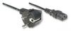 Power cable computer-wall socket, Schuko - C13, 220V, 16A, 1.8m, TUV, AK524 